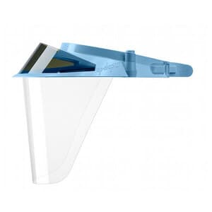 Op-D-Op II Visor Shield Protective Barrier System Kit II, Blue, 1 Visor, 3 Face Shields, 1 Mini Shield, 1 Light-Cure Filter, 355DKBL thumbnail 2