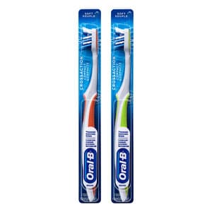 Oral-B CrossAction Compact Toothbrush, Assorted Colors, Box of 12 - ORAL-B CROSSACTION COMPACT TOOTHBRUSH ASST BX12 - Image 1
