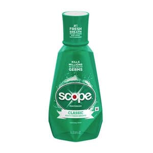 Scope Original Mint Mouthwash, 1 Liter Bottle, Case of 6 - Scope® Mouthwash 1 Liter Bottle Original Mint Case/6 - Image 1