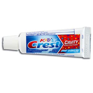 Crest Kids Cavity Protection Toothpaste, Sparkle Fun, Bubblegum, 0.85 oz Tubes, 72/Case - Kid's Crest® Sparkle Toothpaste 72/Case - Image 1