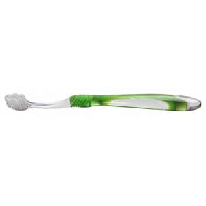 Oraline Compact Head Wave Cut Clear Handle Toothbrush, Box of 72 - COMPACT HEAD WAVE CUT CLEAR HNDL TOOTHBRUSH BX72 - Image 1