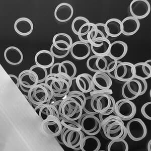 Intra-Oral Elastics, Natural Latex, Heavy, 6.5 oz, 3/16", Pack of 5000 thumbnail 2