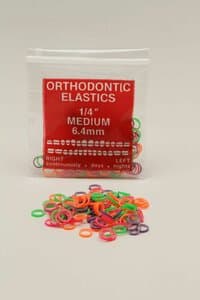 Intra-Oral Elastics, Neon, Heavy 6.5 oz, 3/16", Pack of 5000 thumbnail 2