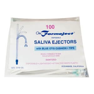 Otis Formeject Saliva Ejector with Blue Cushion Tips, 100/Pkg, 246-0100 thumbnail 2