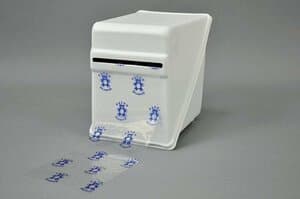 Palmero Barrier Film Dispenser for 4" x 6" Film, White Polystyrene, 1/Pkg thumbnail 8