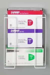Palmero Hold-It Triple Glove Box Holder, Wall-Mountable, 12.25" x 4.5" x 15" thumbnail 5