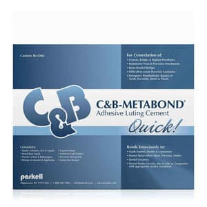 Parkell C&B-Metabond Quick! Adhesive Resin Cement Complete Kit, Self-Cure, Radiopaque & Clear, S380 thumbnail 23