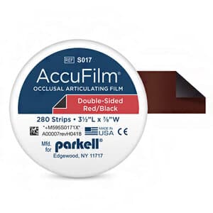 AccuFilm II Double-Sided Articulating Film, Red/Black, Pre-Cut Strips, 3-1/2" x 7/8", 21 Microns, 280/Pkg, S017 thumbnail 12