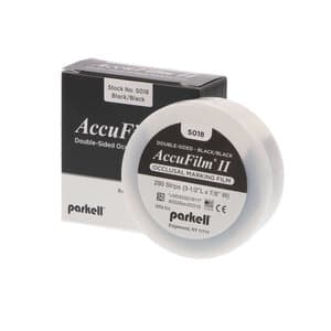 AccuFilm II Double-Sided Articulating Film, Black/Black, Pre-Cut Strips, 3-1/2" x 7/8", 21 Microns, 280/Pkg, S018 thumbnail 11