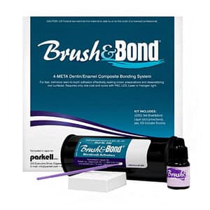 Brush & Bond Self-Etch Dentin/Enamel Composite Bonding Agent Kit, 3 mL Liquid, Mixing Well, 100 Standard Activator Brushes, S284 thumbnail 20