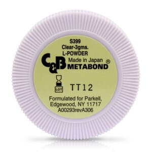 Parkell C&B-Metabond Clear L-Powder Refill, 3 g Jar, S399 thumbnail 7