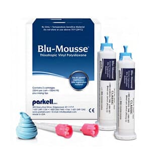 Blu-Mousse Classic VPS Bite Registration Material, Scent-Free, 2-Minute Set, 50 ml Split Cartridges, 2/Pk, S438S thumbnail 11
