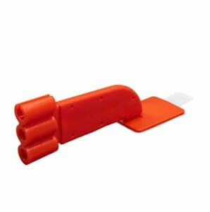 EzAim ComforTab Adhesive Cushioned Sensor Holder, Bitewing, Red, 50/Pkg, 131124 thumbnail 5
