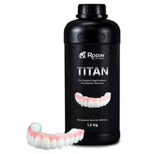 Rodin Titan Ceramic Nanohybrid 3D Resin, Shade A1, 1.2kg Bottle, 23987 thumbnail 7