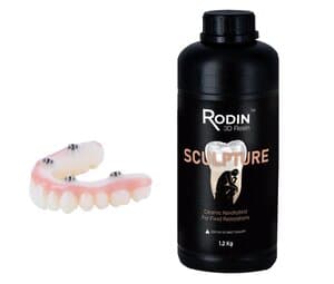 Rodin Sculpture Ceramic Nanohybrid 3D Printing Resin, Shade A1, 1.2 kg Bottle, 3DR-CNR-A1-1200 thumbnail 6