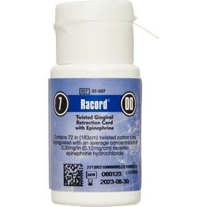 Racord® #00 (#7) Ultra-Thin Twisted Retraction Cord with Epinephrine, 72" Bottle, 07-697 thumbnail 11