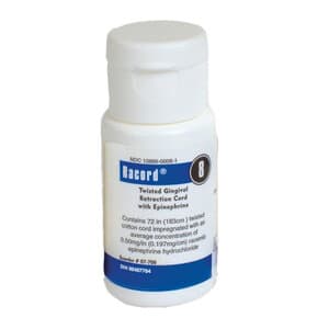 Racord Twisted Retraction Cord with Epinephrine, Size #8/#0 (Thin), 72 in. Bottle, 07-700 thumbnail 10