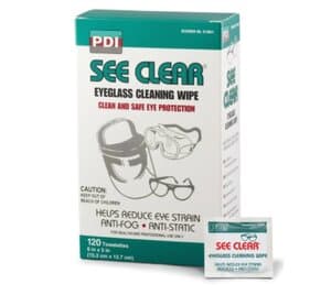 See Clear Eyeglass Cleaning Wipes, Antifog & Antistatic, 120/Box - See Clear Eyeglass Cleaning Wipes 120/Box - Image 1