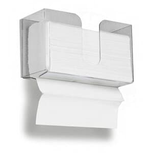 Plasdent 1206 C-Fold Towel Holder, Clear Acrylic, 10-3/4" W x 6" H x 4-1/4" D, 1/Pk thumbnail 11