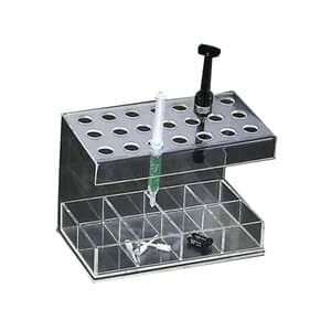 Plasdent Premium Composite Syringe Organizer, 21-Syringe Hold, Clear, 7-1/2"W x 5-1/2"H x 4-1/2"D, 1/Pk, 1402 thumbnail 4