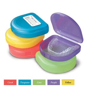 Plasdent iBox Appliance Cases, Extra-Slim, Assorted Translucent Colors, 12/Bag - iBox Appliance Cases 12/Pack - Image 1