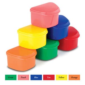 Plasdent Classic Denture Bath with Rinsing Basket, One-Touch Lid, Assorted Colors, 12/Box, 200BTH-A thumbnail 8