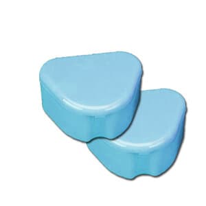 Plasdent Deep Dish Retainer Box, Neon Blue, Pack of 12 - RETAINER BOXES DEEP DISH NEON BLUE PK 12 - Image 1