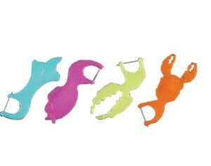 Plasdent Kids Flossii Flossers, Assorted Colors, 4 Flossers per Pack, 50 Packs per Box (200 Total), 4/Pk x 50 thumbnail 2