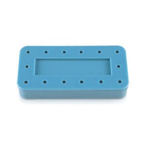 Plasdent Magnetic Bur Block, 14-Hole, Rectangular, Blue, 1/Pk, 400BR-2 thumbnail 9