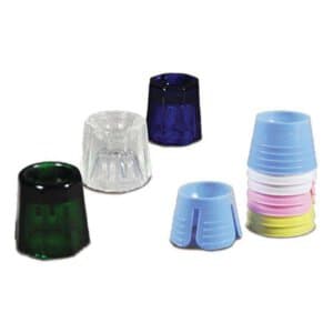 Plasdent Dapdish Disposable Dental Dappen Dishes, Assorted Colors (White, Blue, Yellow, Red), 1000/Box, 901DD(B)-A thumbnail 3
