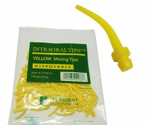 Plasdent Yellow Disposable Intraoral Tips, Fits 4.2mm Mixing Tips, 100/Pk thumbnail 4