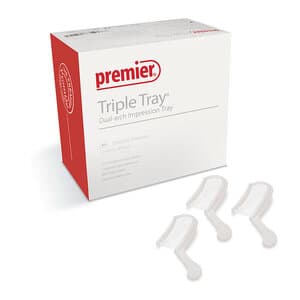Premier Triple Tray Sideless Posterior Dual-Arch Impression Trays, 48/Box, 1006243 thumbnail 17