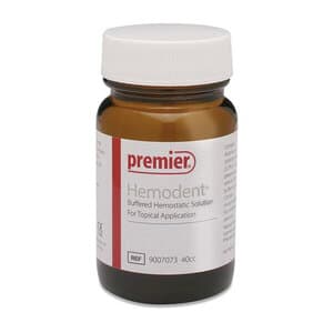 Hemodent Topical Hemostatic Solution, Buffered Aluminum Chloride, Epinephrine-Free, 40 cc Bottle, 9007073 thumbnail 11