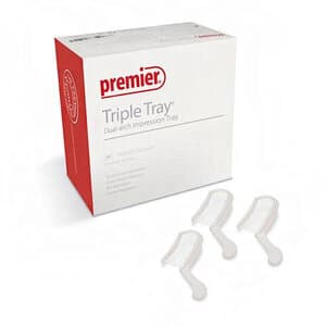 Triple Tray Dual-Arch Impression Trays, Wide Body Posterior, Disposable, 48/Pk, 1006283 thumbnail 13