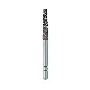 Two Striper TS2000 Diamond Bur, FG, Round-End Taper, #2005.9, Coarse, Green, 1.8 mm Major/1.3 mm Minor Diameter, 9.0 mm Length, 5/Pkg, 2000059 thumbnail 7