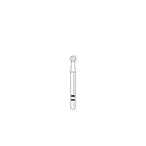 Two Striper® TSZtech Diamond Bur Friction Grip L125ZX Round, Long Shank, ZX Grit, 3/Pk, 2013685 thumbnail 7