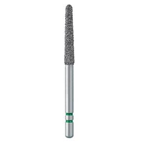 Two Striper Diamond Bur, FG, Flame, #256.9C, Coarse, Green, 1.8 mm Major/1.2 mm Minor Diameter, 9 mm Length, 5/Pk, 2015075 thumbnail 7
