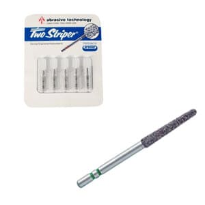 Two Striper Diamond Burs, FG, Flame, 260.8F, 1.4 mm Major Diameter, Fine, Red, 5/Pk, 2015153 thumbnail 11