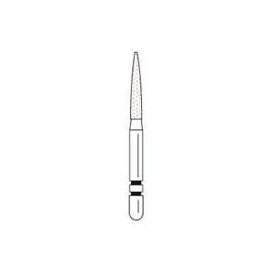 Two Striper® Diamond Bur, FG Long, Flame, Fine, Red, #L260.8F, 1.4 mm Major/0.4 mm Minor Diameter, 8.0 mm Length, 5/Pkg thumbnail 6