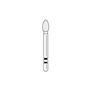 Two Striper Diamond Bur, FG, Football, #283.4F, Fine, Red, 2.5 mm, 5/Pk, 2015172 thumbnail 7