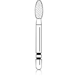Two Striper Diamond Burs, FG, Football, 285.5, 2.3 mm Major Diameter, Very Fine, Yellow, 5/Pk, 2015203 thumbnail 7