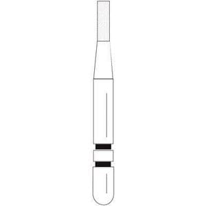 Two Striper Diamond Bur, FG, Flat-End Cylinder, #514.3, 1.1 mm, Coarse, Green, 5/Pk, 2015273 thumbnail 5
