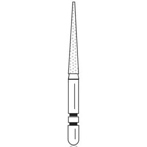 Two Striper Diamond Bur, FG, Flat-End Taper, #700.11C, 1.8 mm Major/0.7 mm Minor Diameter, 11 mm Length, Coarse, Green, 5/Pk, 2015337 thumbnail 7