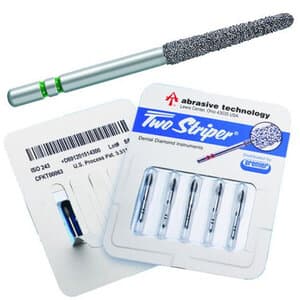Two Striper Diamond Bur, FG, Round-End Taper, 767.7C, Coarse, Green, 1.8 mm, 5/Pk, 2015453 thumbnail 11
