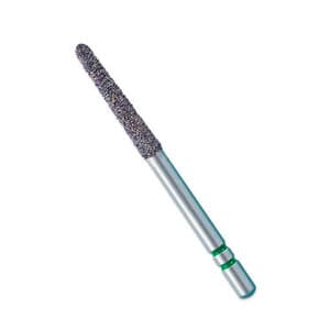Two Striper Gold-Plated Diamond Burs, FG, Curettage, 254.SB, 1.8 mm Major/0.4 mm Minor Diameter, 8 mm Length, Medium, Blue, 5/Pk, 2015617 thumbnail 7