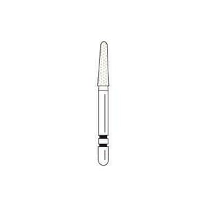 Two Striper Diamond Bur, FG, Round-End Taper, L767.7C, 1.8 mm Major/1.1 mm Minor Diameter, 7 mm Length, Coarse, Green, Long Shank, 5/Pk, 2015652 thumbnail 7