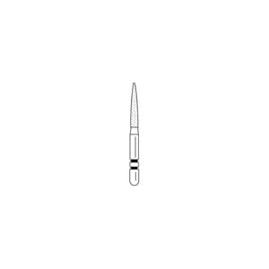 Two Striper TSZtech Diamond Bur, Friction Grip, Flame Shape, 260.8ZM, Medium Grit, 5/Pack, 2015670 thumbnail 7