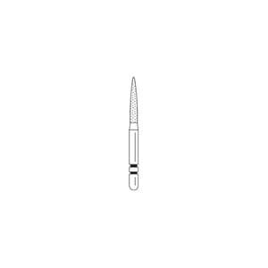 Two Striper® TSZtech Diamond Bur Friction Grip L260.8ZM Flame, Long Shank, 5/Pk, 2015677 thumbnail 7