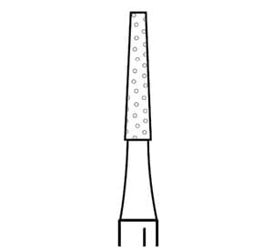Two Striper TS2000 Short-Cut Operative Diamond Bur, FGSS Friction Grip, Flat-End Taper, #169L S, 1.1 mm, Medium, Blue, 5/Pk, 2015919 thumbnail 6