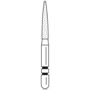 Two Striper Diamond Bur, FG, Flame, #260.8, Medium, Blue, 1.4 mm Major Diameter, 5/Pk, 2015956 thumbnail 7
